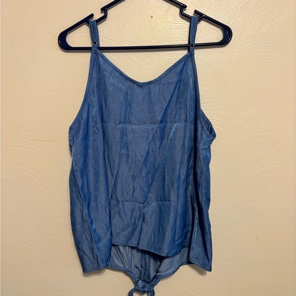 Cupshe Denim Blue Tie-Front Camisole - Picture 9 of 9